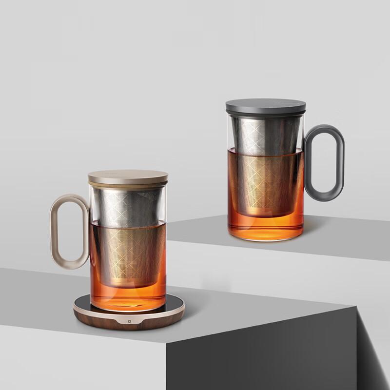 

SAMADOYO-LOVE Aluminum Series Cup, Tea Ceremony Accessories, Tea Separation, Afternoon Tea, Office Cup 500ML серый