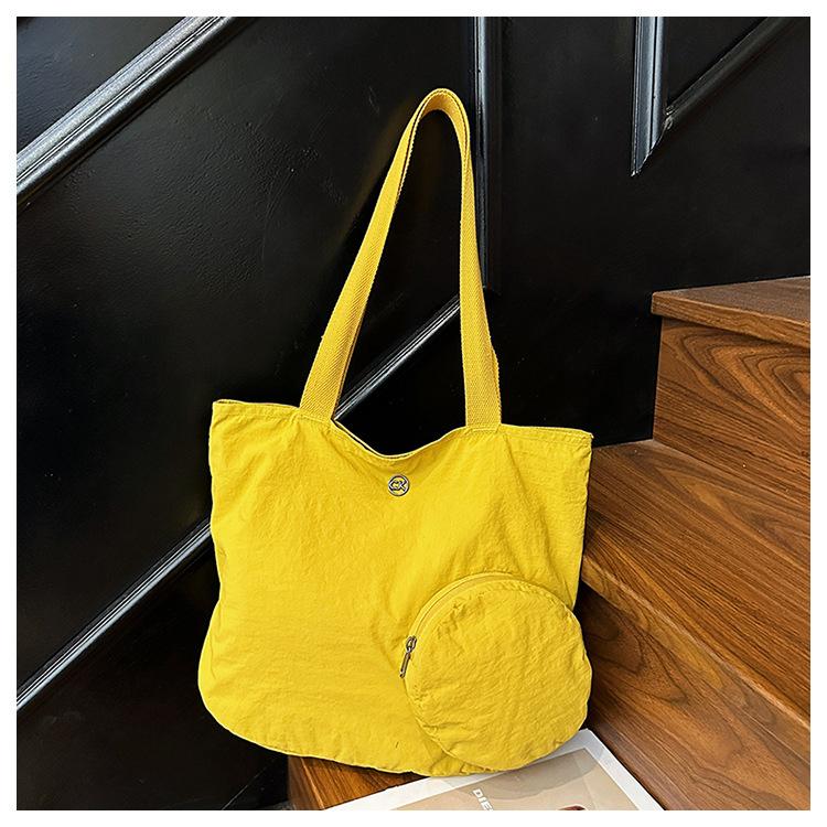 New Puff Large Capacity Nylon Cloth Bag New Stylish Simple Tote Versatile Casual Shoulder Bag