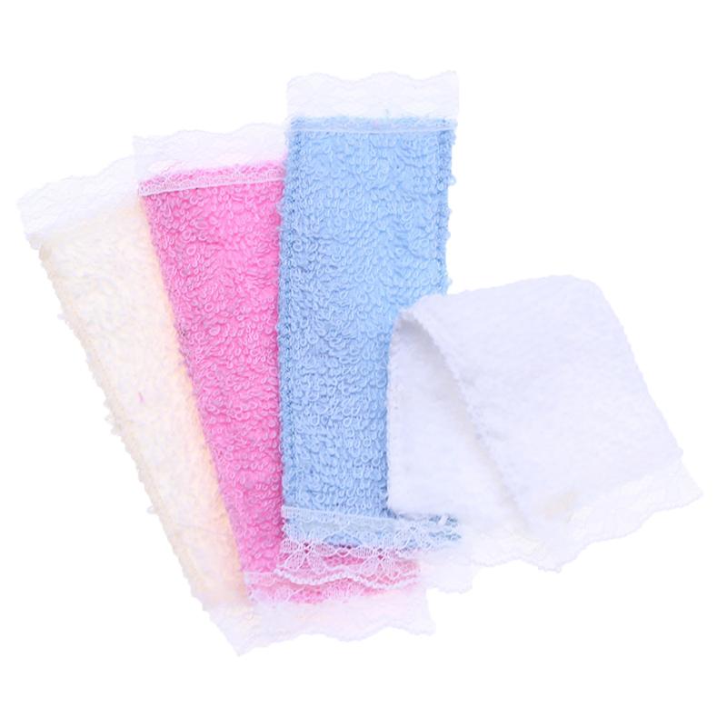 1PC Dollhouse Mini Bathroom Lace Towel Doll Bathroom Bath Towel Shooting Scene Props