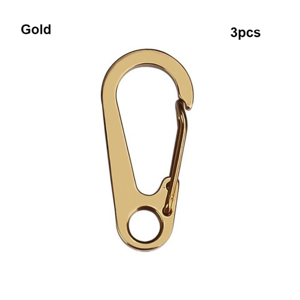 Rope Multifunctional D-shaped Carabiner Spring Quick Buckle Hanging Buckle Stainless Steel Keychain