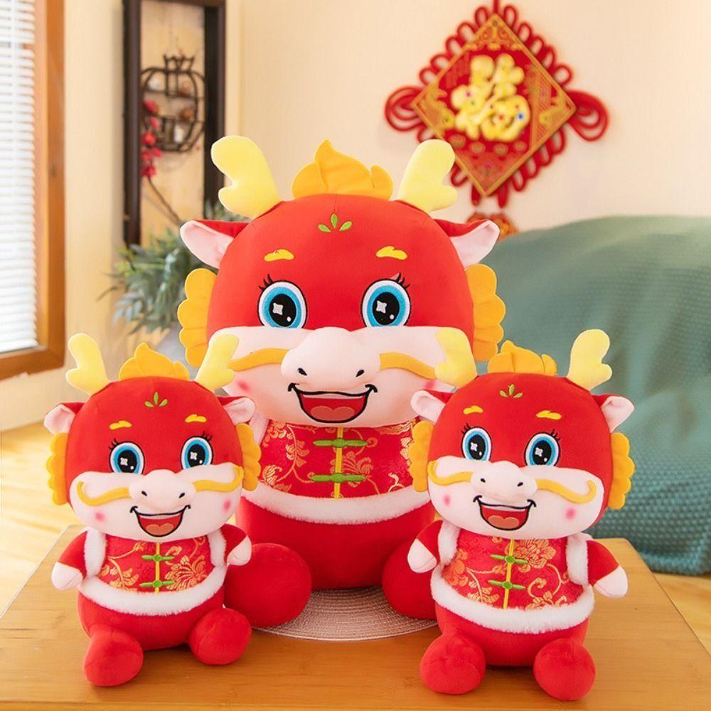 

2024 Дракон Талисман Животное Дракон Маленький Дракон Человек Дракон Год Талисман Кукла Новогодний Декор