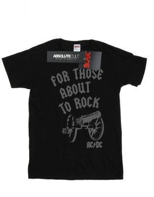 Womens/Ladies For Those About To Rock Cannon Cotton Boyfriend T-Shirt