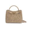 New poplar forest style woven metal rope tote bag women's portable messenger bag