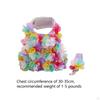 Elegant Floral Dog Harness And Leash Set for Stylish Pets