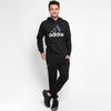 Sweatshirts Men's Black Hooded Moderate Regular S98772