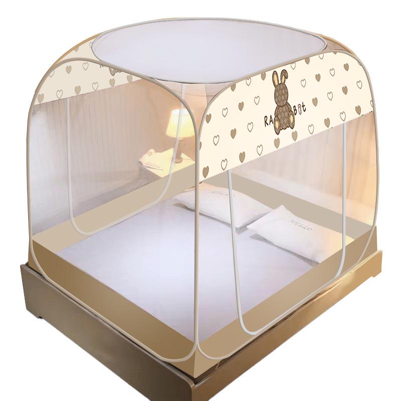 Mosquito Net with Free Installation – Foldable Steel Wire Yurt, Dustproof & Mosquito Proof