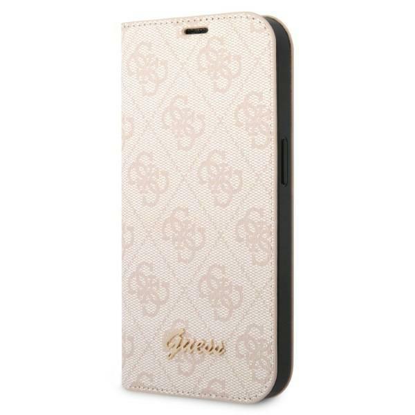 Guess Gubkp14Mhg4Shp iPhone 14 Plus / 15 Plus 6.7 Różowy/Pink Book 4G Logo Vintage Gold