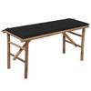 VidaXL Folding Garden Bench with Cushion Patio Bench Outdoor Furniture Garden Furniture Backyard Bench 3063856