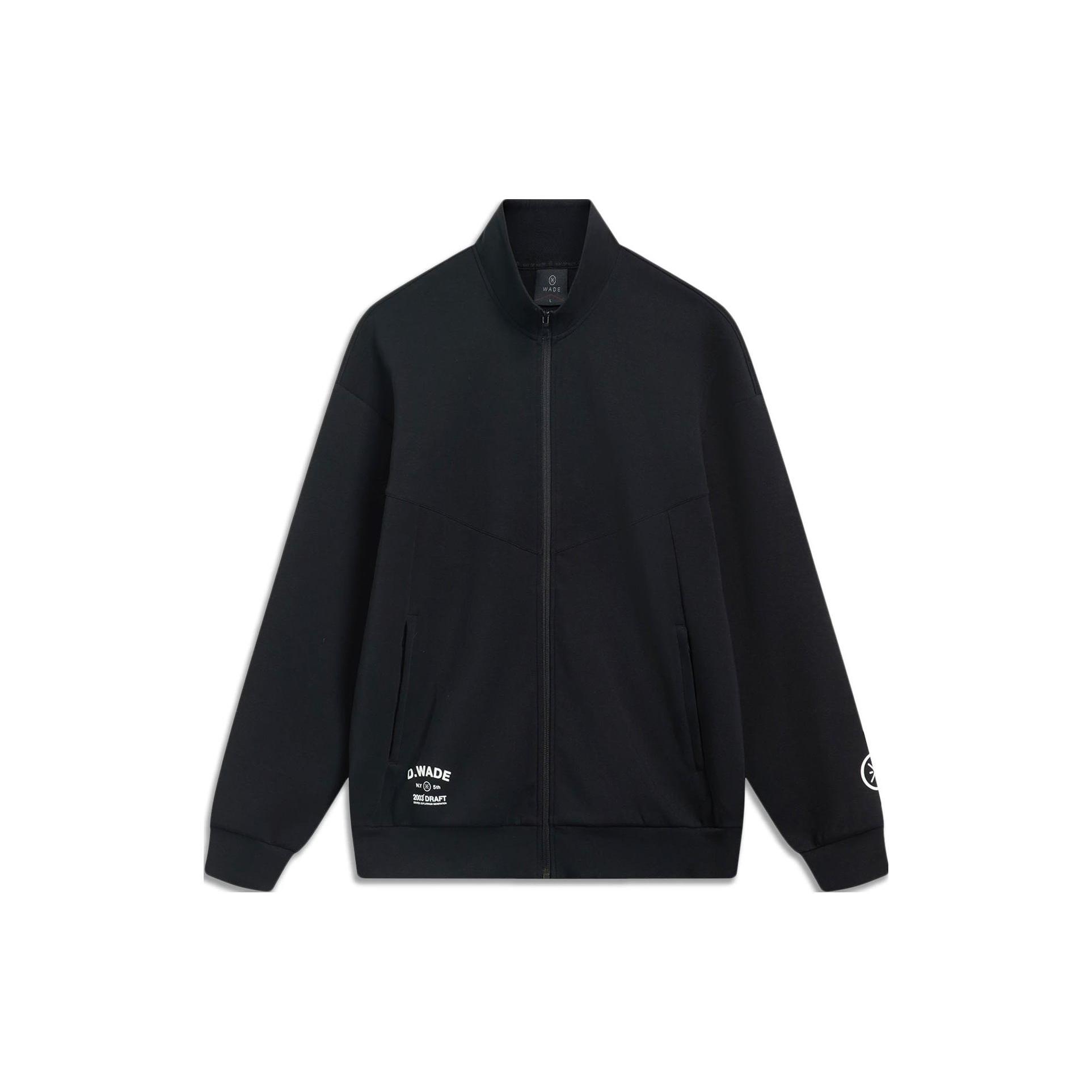 Свитшоты Li Ning Мужские Черный Стойка Умеренный Кардиган AWDT495-1 L