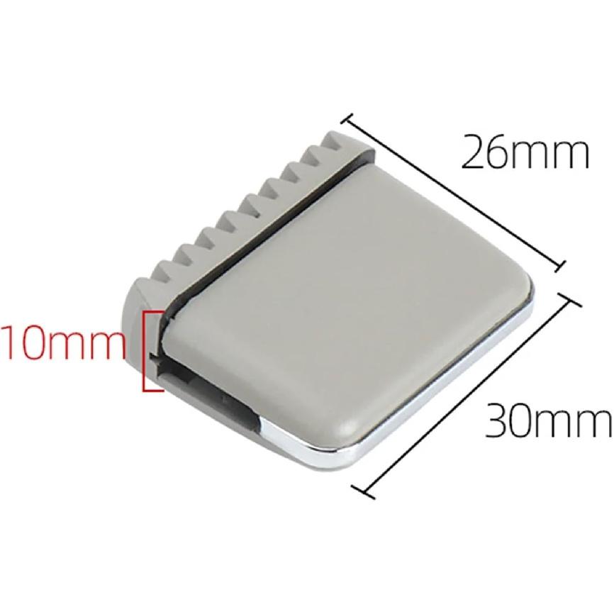 1 Pcs Front Air Conditioner Vent Paddle Car Air Vent Outlet Tab Clip Repair Slider Compatible For Mercedes-Benz S Class S300 W220 1998-2005(Grey)