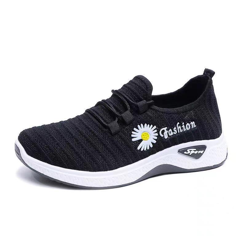 Spring and Autumn Versatile Breathable Flying Weaving Women's Comfortable Casual Trendy Shoes Women's Sneakers Running