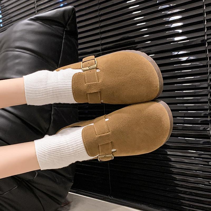 Damen Hausschuhe Dicke Sohle Plateau Sandalen Lässige Mädchen Clogs Höhenerhöhung Sommer Geschlossene Zehenpartie Offene Ferse Schuhe Übergröße