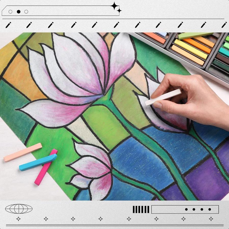 Crtiin 100 Sheets Black Sketch Drawing Paper Heavyweight 150 GSM 100 Lbs Artist Drawing Paper Sketchbook for Colored Pencil Oil