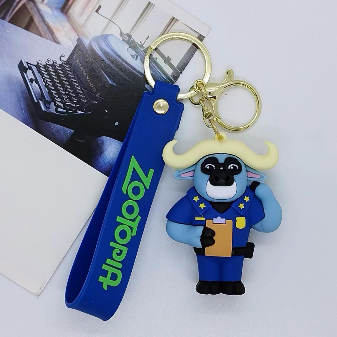 

New Creative Cartoon Crazy Animal City Doll Keychain Bag Car Keychain Wholesale Kawaii Cute Personalized Gifts Y2k Fashion Toys