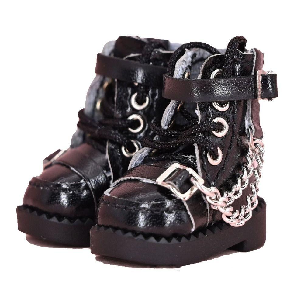 1 Pair High-top Obitsu 11 Doll Boots Mini 1/12 Bjd Doll Boots  Middle Blyth Doll