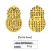 Pure Gold 999 Mobile Phone and Refrigerator Sticker Set: Princess Wealth Design with Gold Flakes