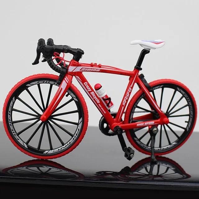 Non-Toxic Creative 1/10 Alloy Bicycle Model Diecast Simulates Display The Miniature Bicycle Toy Descend The Mountain Bike Model Toys Gift