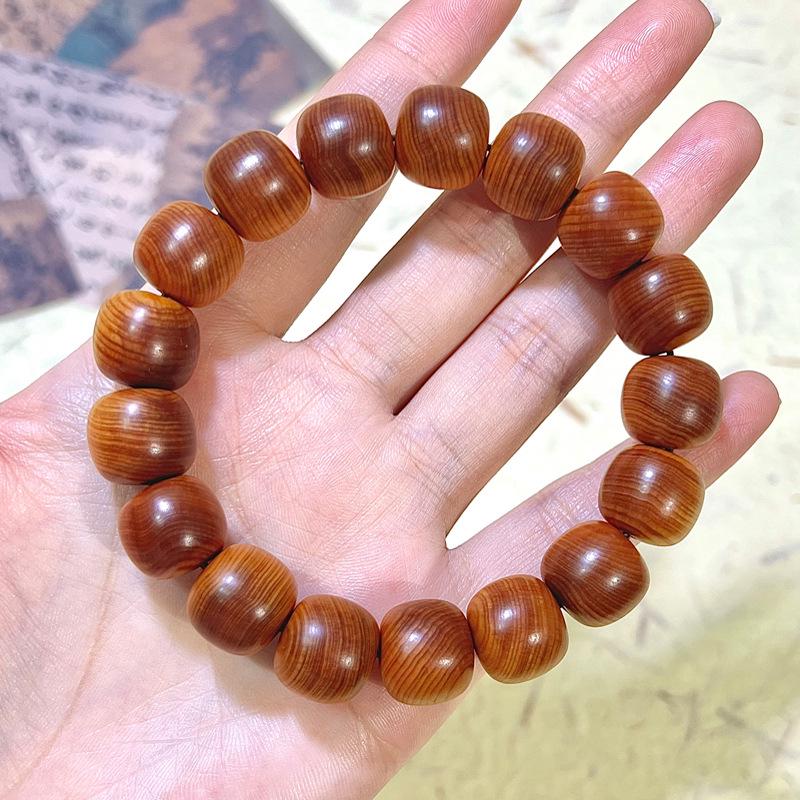 Aged Taihang Cypress Beads: Natural, High-Oil, Handcrafted Play Beads for Men & Women