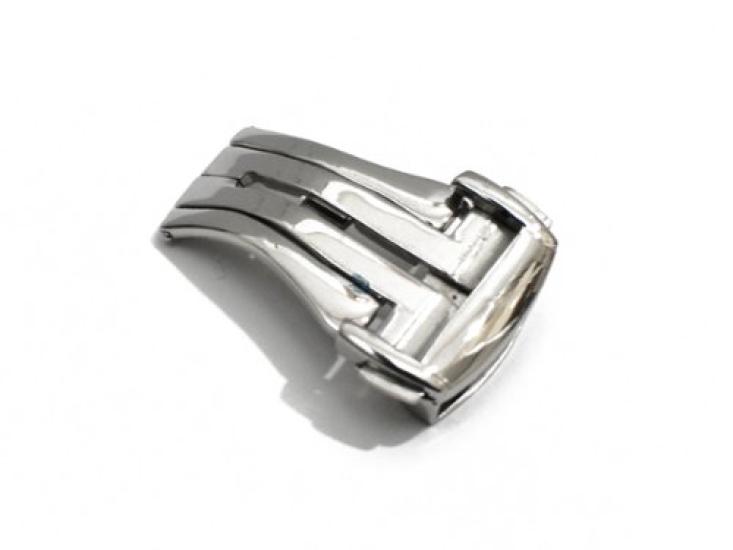 King Watch Strap Compatible with Omega D Buckle Speedmaster Seamaster DeVille External Product Shiny 20mm [Import Original] Etc.