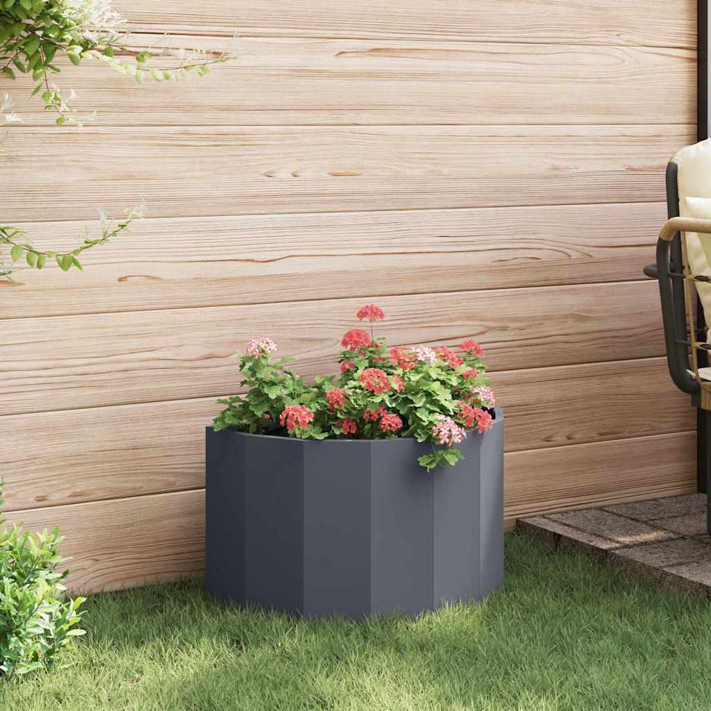 Planter Anthracite 60 X 30 X 35 Cm Steel