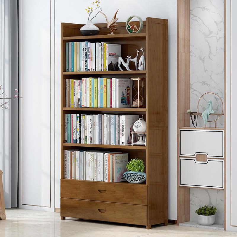 Minimalist Multi-Layer Bookshelf: Floor-Standing Rack for Home & Children's Room