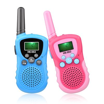 Walkie Talkie para niños Radio portátil de 2 vías Toys Max. Walky Talky para niños de largo alcance de 3 km con pantalla LCD