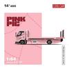 Cc 1:64 H300 Flatbed Transport Trailer Pink Pig; Alloy Car Model Simulation