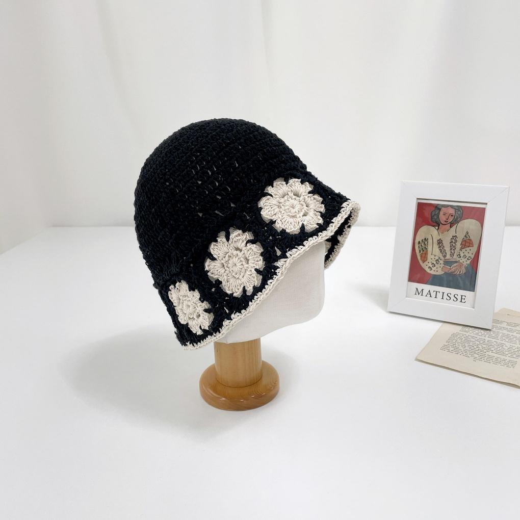 Women's and Men's Daily Floral Knitted Bucket Hat