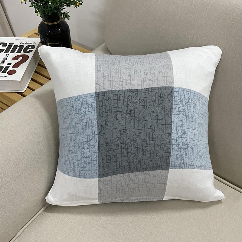 Polyester Pillow Case Cushion Cover 45x45cm Artistic Plaid Decoration Sofa Bedroom Throw Pillows