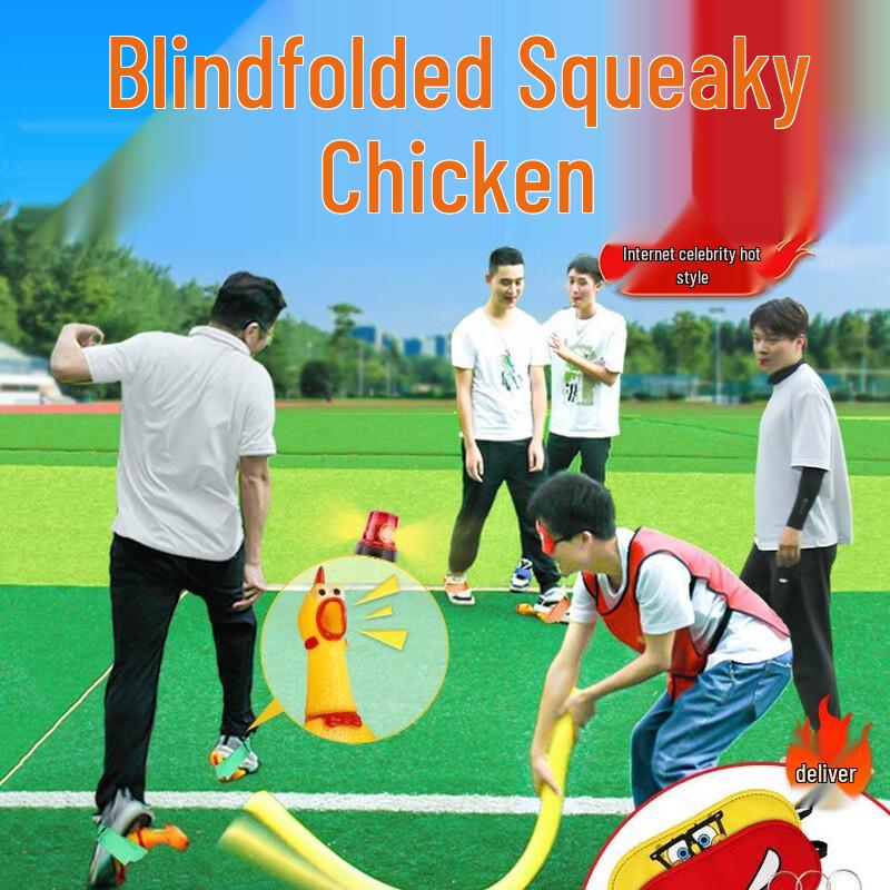 Blindfolded Screaming Chicken Team Building Game Kit