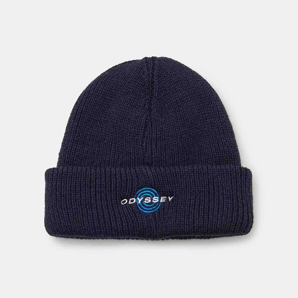 Callaway Men's Eco Quality Knit Beanie Cap with Name Embroidered on the Front and Odyssey Embroidered on the Back, Simple Golf Design (C25291120)