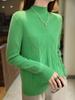 Fall/Winter Women's 100% Pure Wool Heart Jacquard High Neck Sweater Pullover