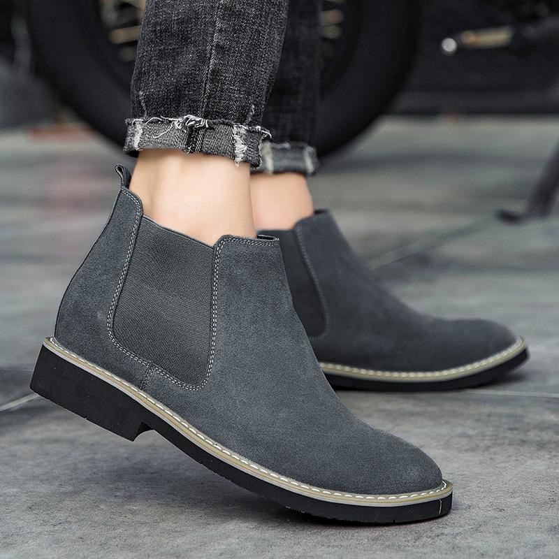 Jesienno-zimowe buty męskie Wygodne Retro Styl Rekreacja Biznes Moda Ulica Para Codzienne Buty Zwiększające Wzrost