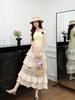 Women's Summer Ethnic Lace Crochet Mid-Length Skirt