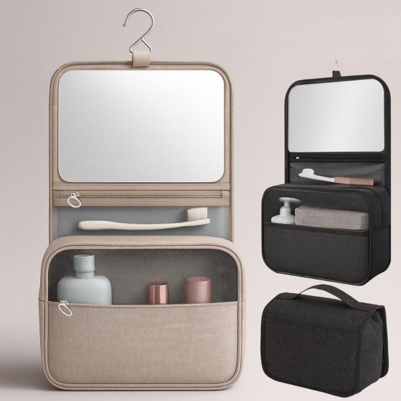 1pcs Travel Organizer Bag Large Capacity Waterproof Foldable Cosmetic Bag Dry Wet Separation Toiletry Storage Bag