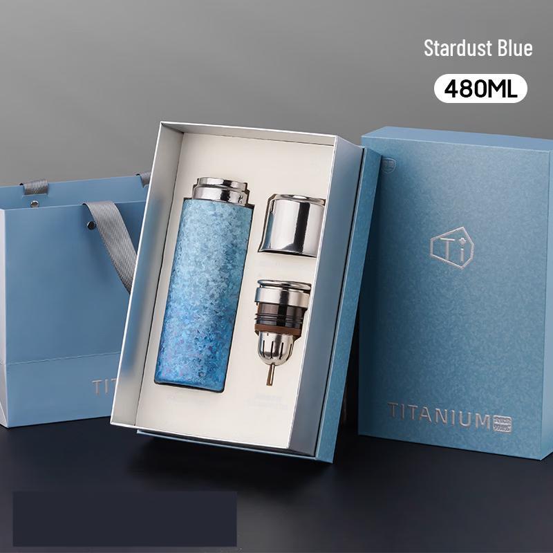 Shangqi Titanium Vacuum Insulated Tea Infuser Mug