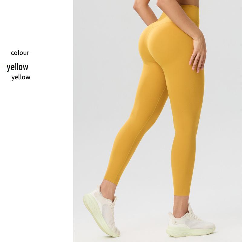 Women s High-Waisted Butt-Lifting Quick-Dry Yoga Pants | Nude-Feel Slimming Sportswear M