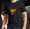 Footprints Tell the Esp Guitars Logo T- Shirt Funny Size Mode American T-shirt