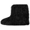 Classic Short Fluff Momma Sheepskin Warm Versatile Slip-On Snow Boots Women Boots Black 1180050-BLK