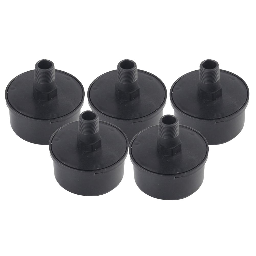 5 pz Silenziatore Filtro Compressore d'Aria Filtro di Aspirazione Nero