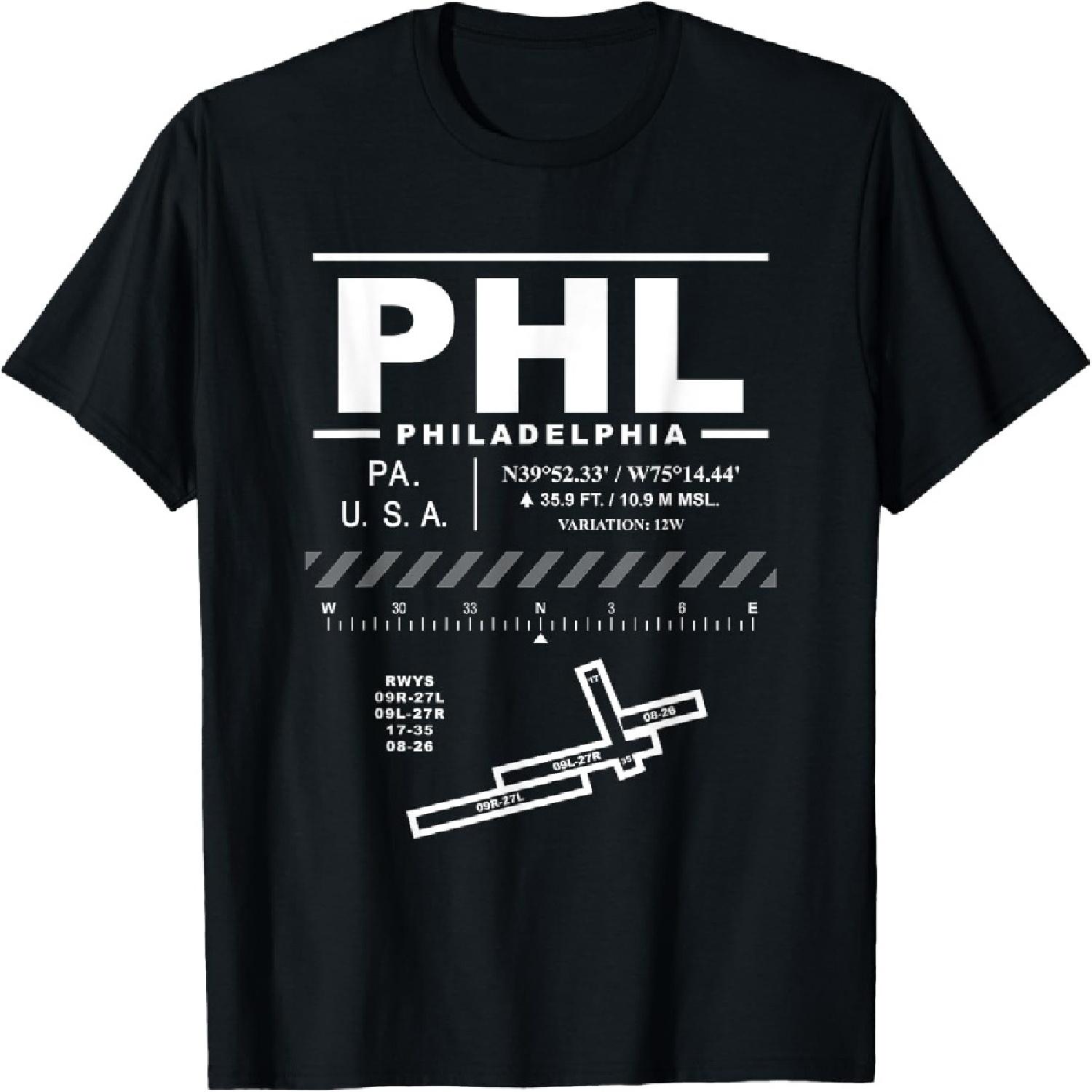 Philadelphia International Airport Pennsylvania PHL T-Shirt XXXXXL разноцветный