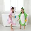 Warm Single Layer Kids Bath Towel Soft Shower Cloak Boy Cloak Towel Cartoon Swim Towel Girls Hooded Bathrobe Sleepwear