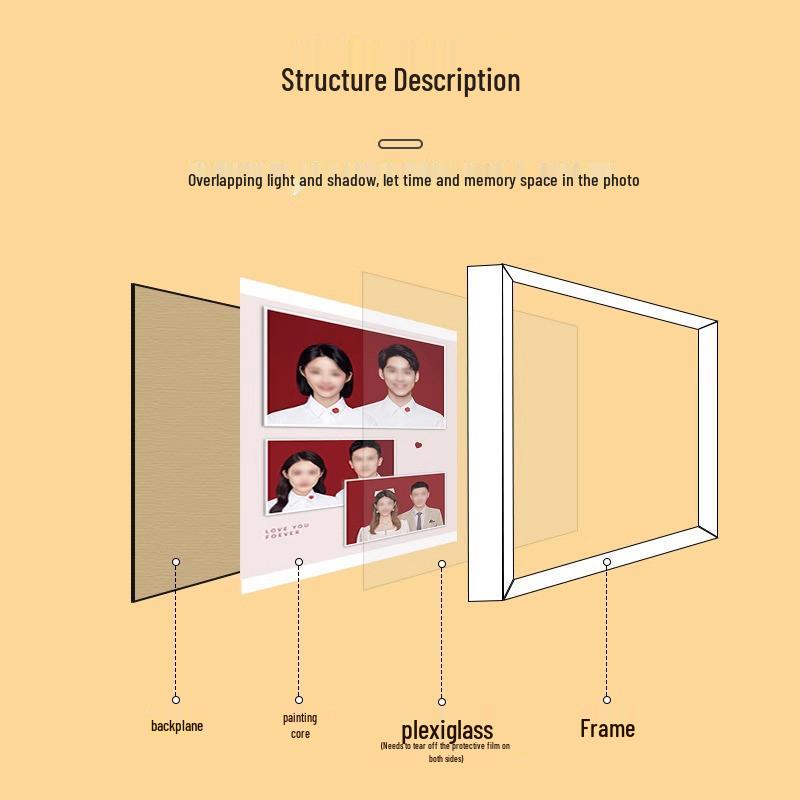 DIY Couple Handprint Photo Frame with Inkpad - Perfect Commemorative Gift for Friends or Girlfriend On Qixi.