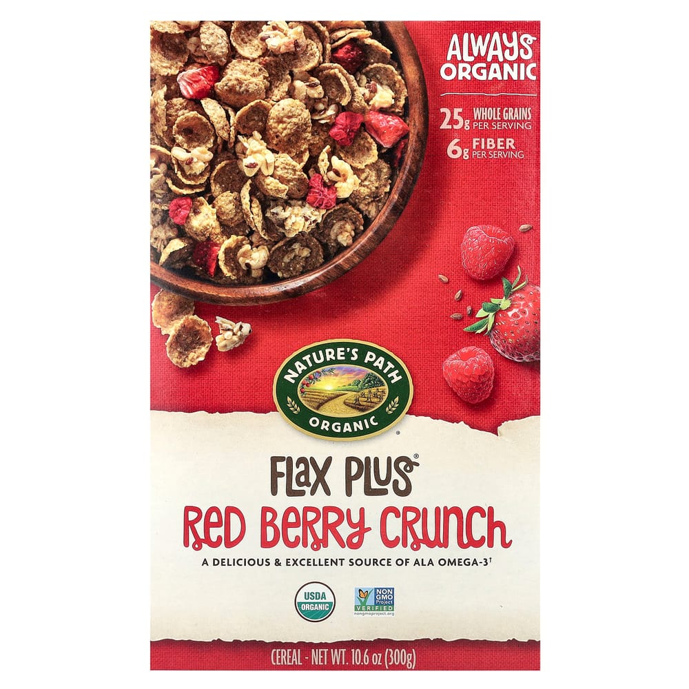 Nature s Path Flax Plus Red Berry Cereal 300g (10.6 oz)