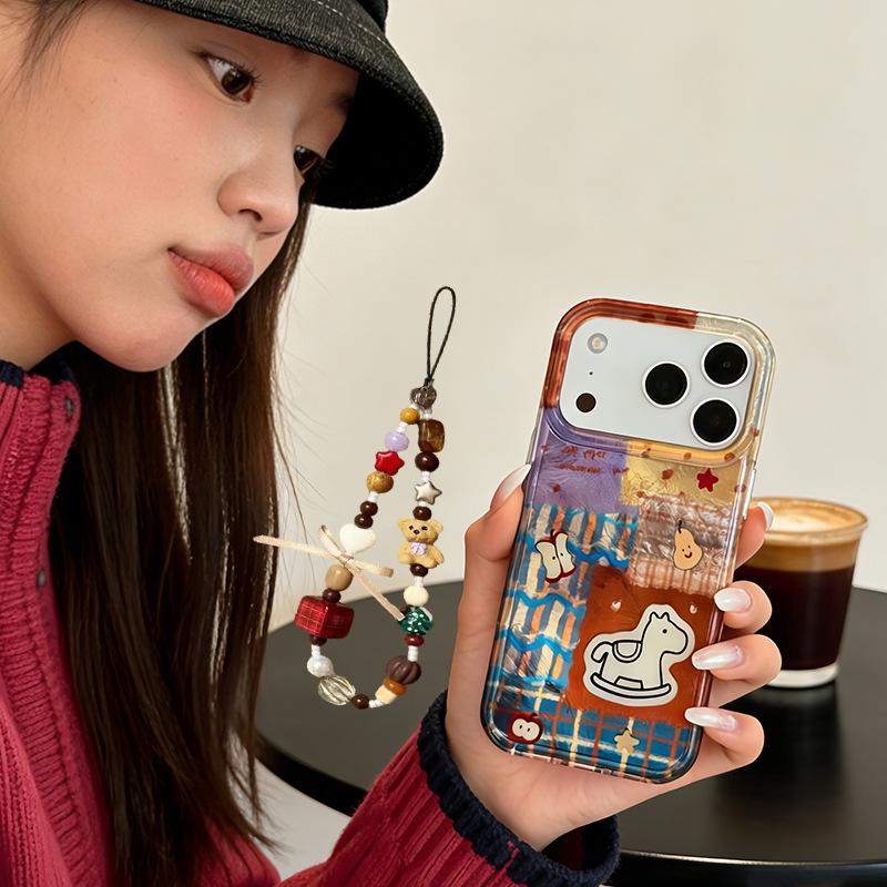 Cartoon Horse Patchwork Phone Case for 16/17 Pro/Promax and 17Air - Year of the Horse Edition