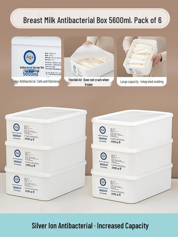 ZISIZ Antibacterial Breast Milk Storage Box