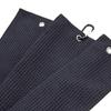 Golf Towel Waffle Pattern Hook Featured Quick Dry Soft Microfiber Fitness Gym Towels Sporting Goods