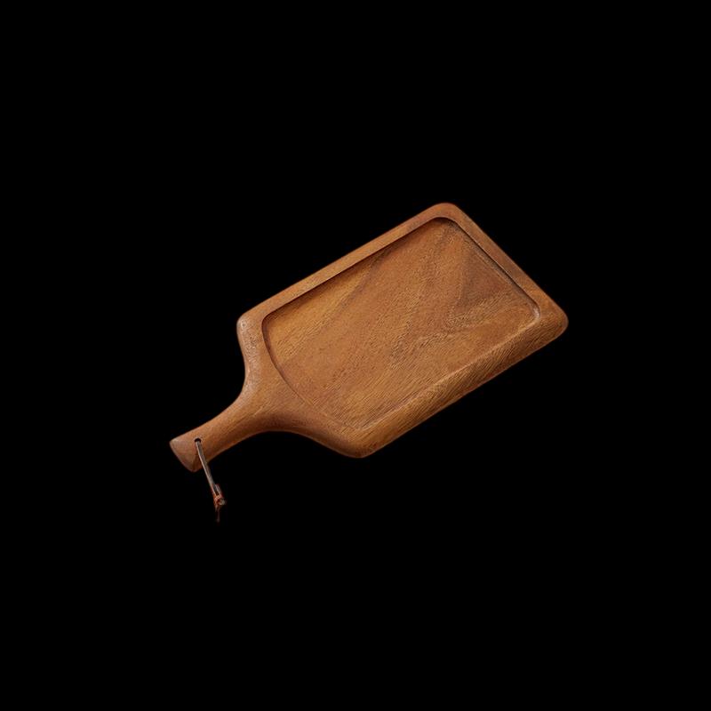 Solid Walnut Wood Steak & Dinner Plate