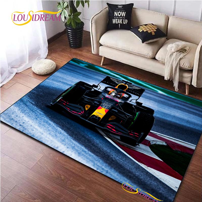 Racing Car Pattern Rug for Bedroom Living Room Carpet for Kitchen Floor Mats Home Decor Alfombra Kid Play Non-Slip Floor Pad Rug