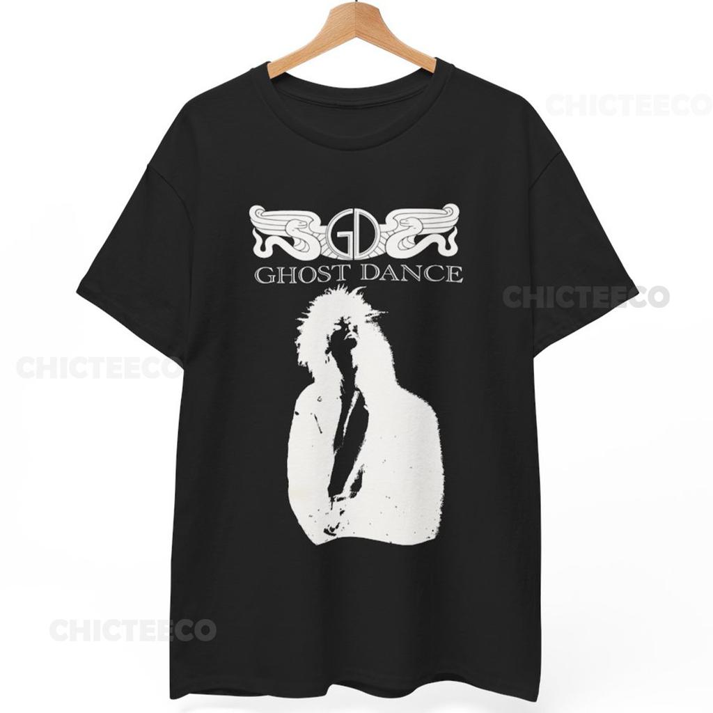 Unisex shirt Cotton Oversize Large Size Ghost Dance T-Shirt Gothic Rock Post-Punk Sisters of Mercy Unisex Tee